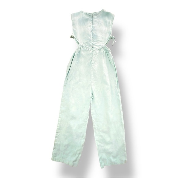Zara | Sleeveless Linen Cut Out Jumpsuit (10) - Picture 3 of 6